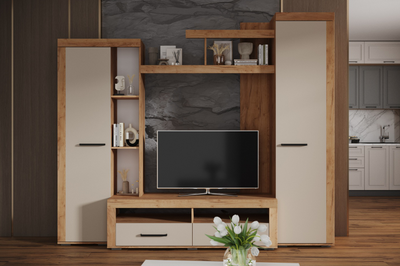 Гостиная Марсель-4 крафт золотой/кашемир (ТЭКС)