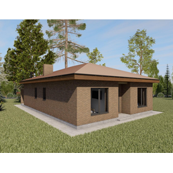 Одноэтажный дом с тремя спальнями 105м² (S86)