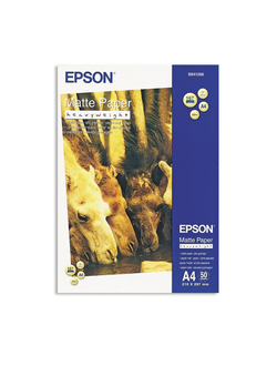 Матовая фотобумага для струйной печати EPSON s041256, А4, 167г/кв.м (50 листов)