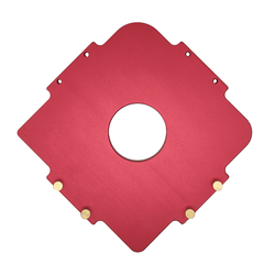 Площадка для фрезеровки радиусов детали из алюминия (шаблон)