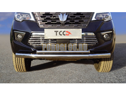 Защита передняя нижняя (двойная) 76,1/ 42,4 мм ТСС для Oting ПАЛАDИН 2024-