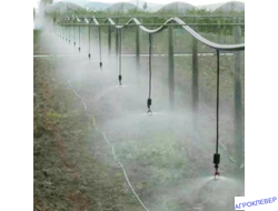 Подвес с микродождевателем / фоггером (6мм Н), с клапаном "антикапля", 50 см (черный) 22,8-33,9 л/ч