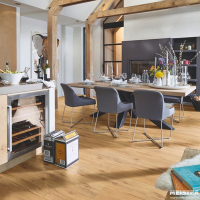 Виниловый пол Meister Дуб Низина 7392 в интерьере