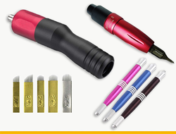 Машинки для татуажа, ручки, иглы