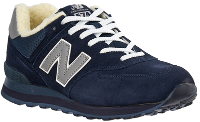 New Balance 574 Navy Blue с мехом