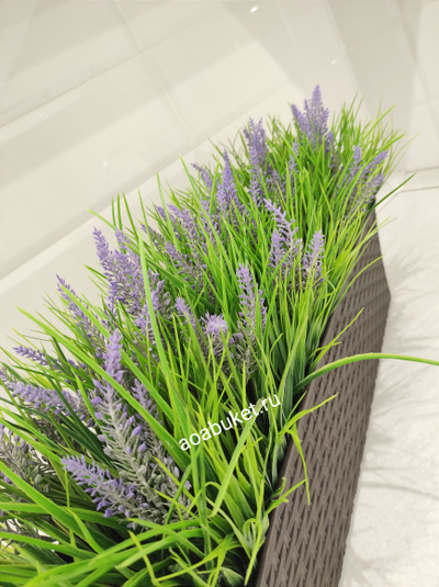 Искусственная трава Осока с лавандой № Т012