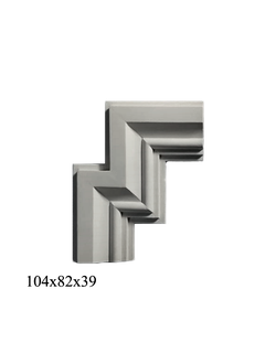 угол для молдинга У-05 из гипса для потолка и стен