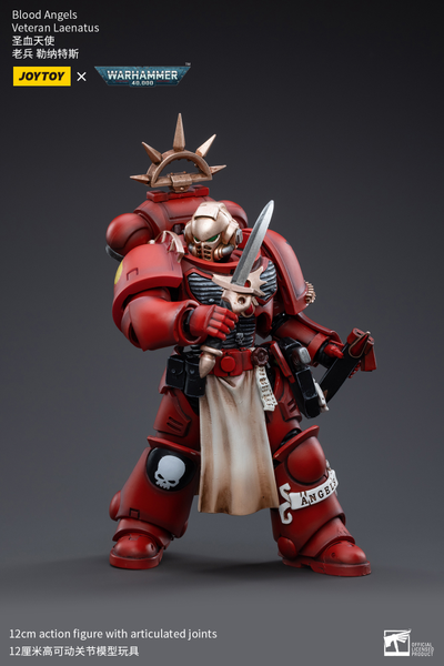 Ленатус, ветеран Кровавых Ангелов (Warhammer 40k) - КОЛЛЕКЦИОННАЯ ФИГУРКА 1/18 Blood Angels Veteran Laenatus (JT3402) - JOYTOY