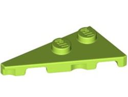Wedge, Plate 4 x 2 Left, Pointed, Lime (65429 / 6341762)