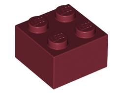 Brick 2 x 2, Dark Red (3003 / 4249697 / 4249850 / 4539104)