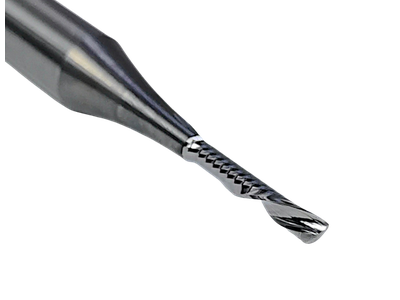 Фреза спиральная по пластику 3x12 s6x50 Z1 HM стружки вниз