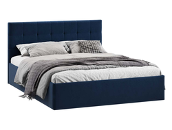 Спальня ДЖОЛИ - Кровать Тип 1 Микровелюр Wellmart Blue