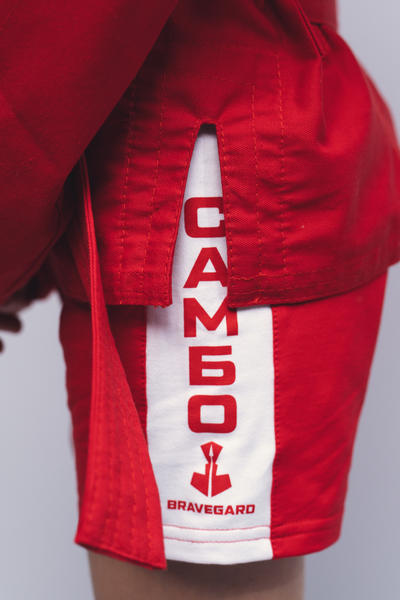 Куртка для самбо ВФС BRAVEGARD Победа Junior красная