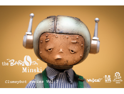 Робот-бариста Мински - Коллекционная ФИГУРКА 1/6 scale ClumsyBot series #3 Barista Minski (GHT005) - Whycat & GEARHEADTOYS
