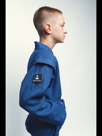 Куртка детская для самбо плетеная ВФС BRAVEGARD Junior синяя