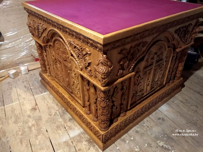 Облачение на престол резное ЧПУ