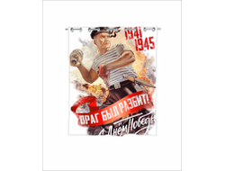 Штора для ванной на 9 Мая, День Победы Враг был разбит!