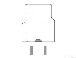 Платформа грузовая выкатная усиленная MITSUBISHI L200 С СИСТЕМОЙ ADBLUE 2015-, БЕЗ ВКЛАДЫША, АВС-Дизайн