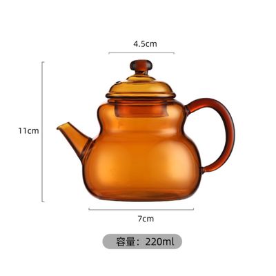 Маленький стеклянный чайник для заварки
