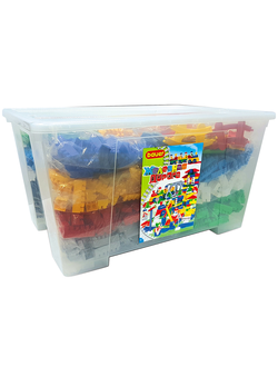 Конструктор классический «Железная дорога» в пластиковом контейнере. 1440 деталей