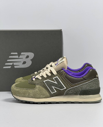 New Balance 574 Sneakersnstuff Nature Green Purple