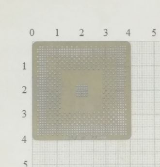 Трафарет BGA для реболлинга чипов 845GL/845GV 0.76мм