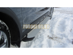 Пороги подножки "Classik Silver" 1850 мм для Geely OKAVANGO I 2023-