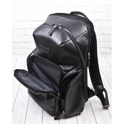 Кожаный рюкзак Bertario black (арт. 3102-01)