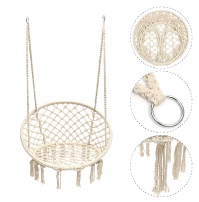 Подвесное плетёное круглое кресло (50см, 60см, 80см)
