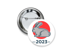 Значок закатной год Кролика №12