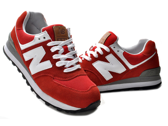New balance femme 574 rouge discount