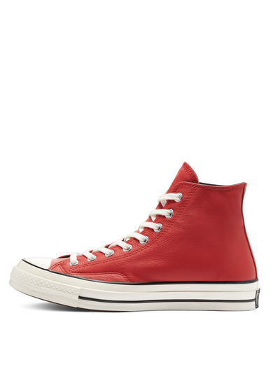 Кеды Converse Leather Chuck 70 High Top кожаные красные высокие