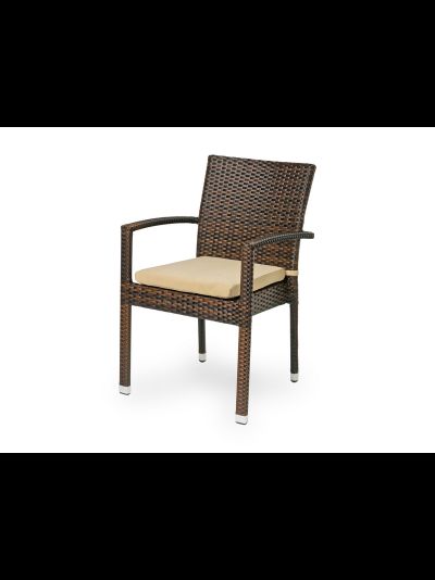 Плетеный стул MILANO коричневый