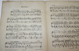 Erkki Melartin. Op. 59. №3. Berceuse. Leipzig: Breitkopf & Hartel, 191?.