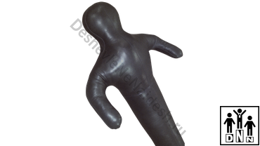 борцовский тренировочный манекен кожаный одноногий