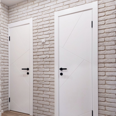 PORTE RICHI (Беларусь). ЛОГИКА, ЛШ33, НАТУРАЛЬНЫЙ ШПОН ЯСЕНЯ + ЭМАЛЬ. ПОЛОТНО ГЛУХОЕ.