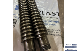 Изготовлена коническая шнековая пара 50\105 мм