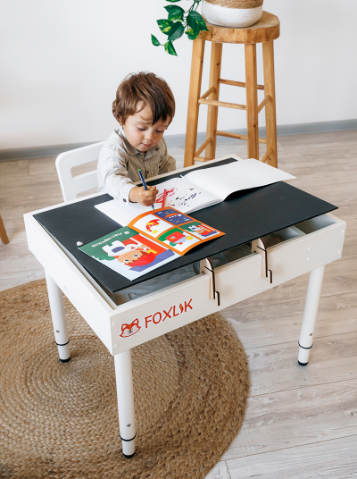 Световой стол-песочница FOXLIK 10-в-1 "Алфавит"