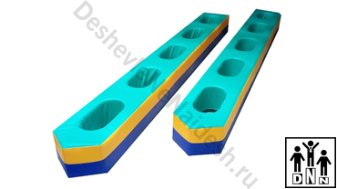 Мягкие модульные Игровые лыжи для эстафеты на зеленые