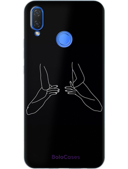 Чехол для Huawei  с дизайном Total Black №12