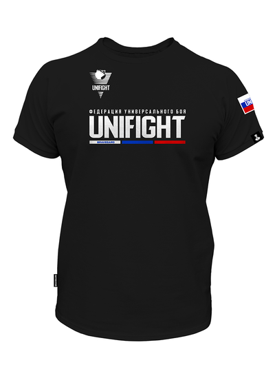 Футболка самбо Универсальный бой BRAVEGARD UNIFIGHT черная