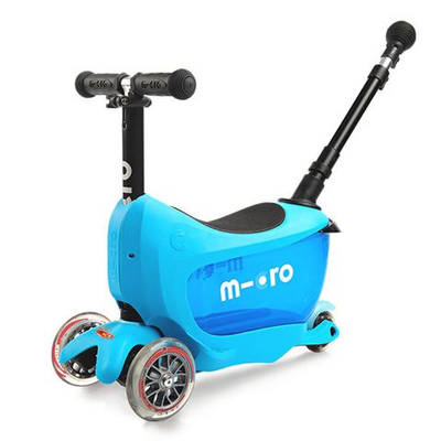 Самокат MICRO Mini 2Go Deluxe Plus голубой