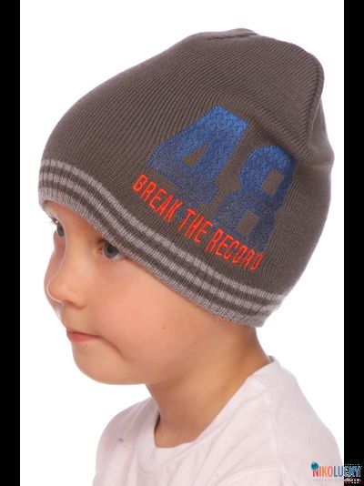 Шапка  18202-16, цвет темно-серый  р. 48-50