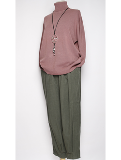 Брюки Бохо вельветовые "БАНАНЫ" хаки р.48-54