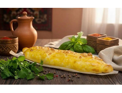 Хачапури с мясом на шампуре