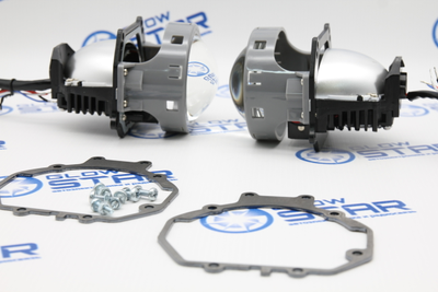 Набор Bi-Led линз Kia Magentis 2 MG (2005 - 2010) Aozoom A3+ MAX 2020 Intelligent New с переходными рамками (ремкомплект)