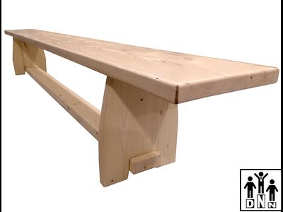 Скамейка гимнастическая 3,5 м деревянная