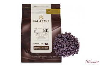 Шоколад Темный 54,5% &quot;Callebaut&quot; -  2,5кг.