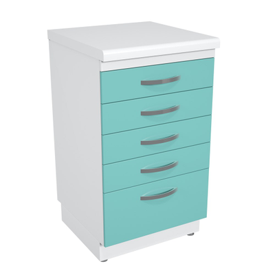 Тумба металлическая с ящиками на подиуме ТМЯ-5.0