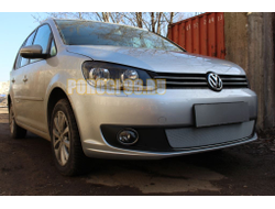 Защита радиатора Volkswagen Touran 2011-... / Volkswagen Caddy 2010-2015 chrome